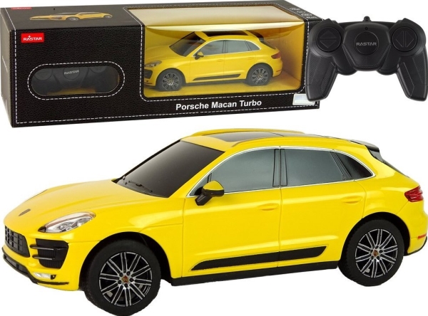 Car R/C Porsche Macan Turbo Rastar 1:24 Yellow