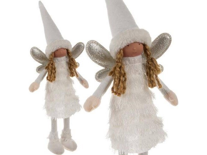 Ruhhy juledekoration Fe-julefigur hvid Ruhhy 22342