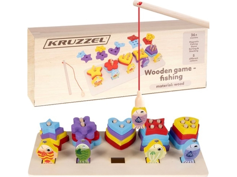 Kruzzel sorterer i træ – fisk (22565)