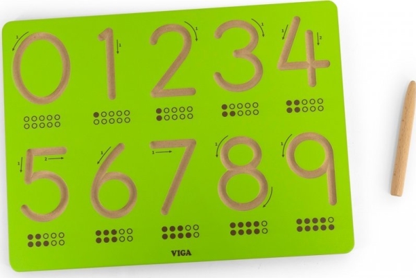 Viga Toys Graphomotor Board Numbers Learning To Write Lumarko!
