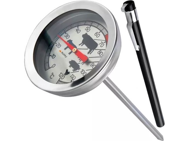 Ruhhy bage-/ovnstermometer i bitumen Malatec 23813