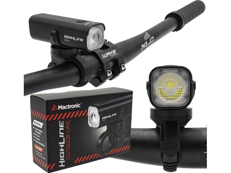Mactronic 1000 Lm Ladbar Forlygte Til Cykel Highline Abf0166