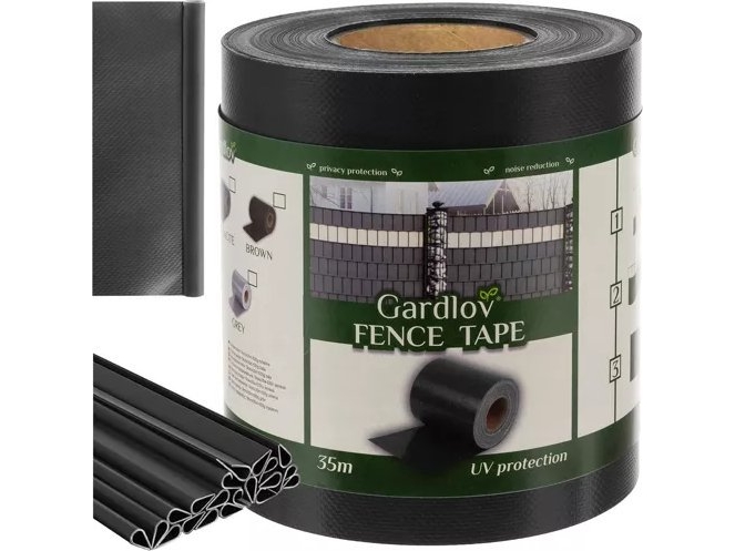 UV-resistent hegnstape med clips, nem installation