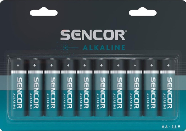 Sencor Alkalibatterie, Aa (Lr6), Aa, 1,5V, Sencor, Blister, 10Er-Pack