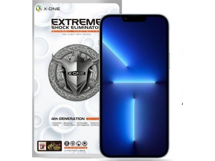 X-One Protektor Lcd X-One Extreme Shock Eliminator 4Th Gen. Matowe - Do Iphone 13 Pro Max/14 Plus