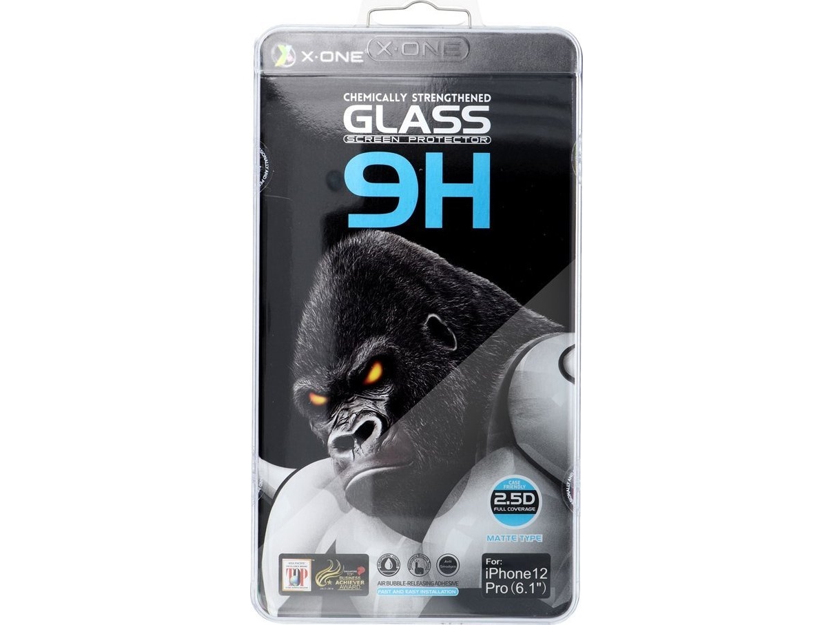 X-One Gehärtetes Glas Full Cover Extra Strong Matt - Für Iphone 13 Pro Max/14 Plus (Full-Glue) Schwarz