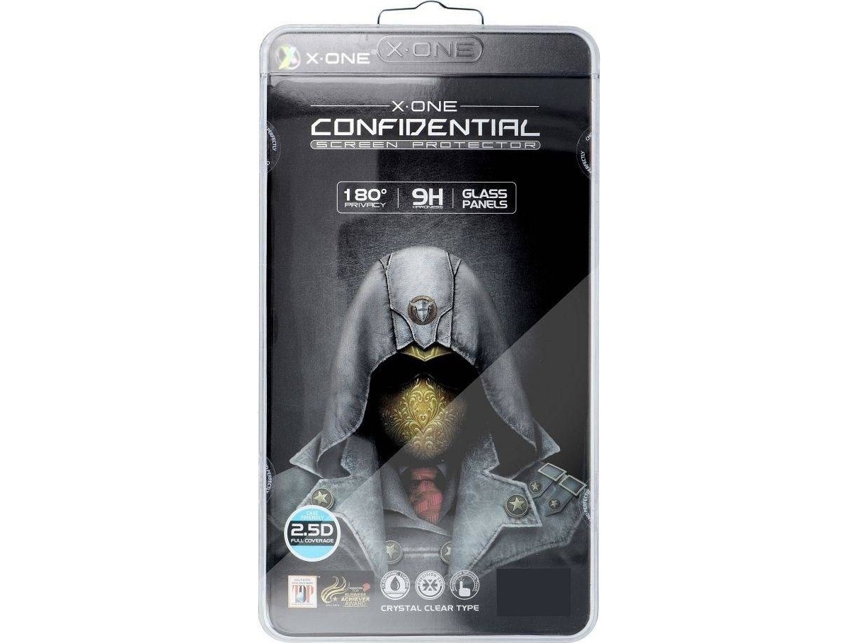 X-One Szkło Hartowane X-One Full Cover Extra Strong Privacy - Do Iphone 14 Pro (Full Glue) Czarny
