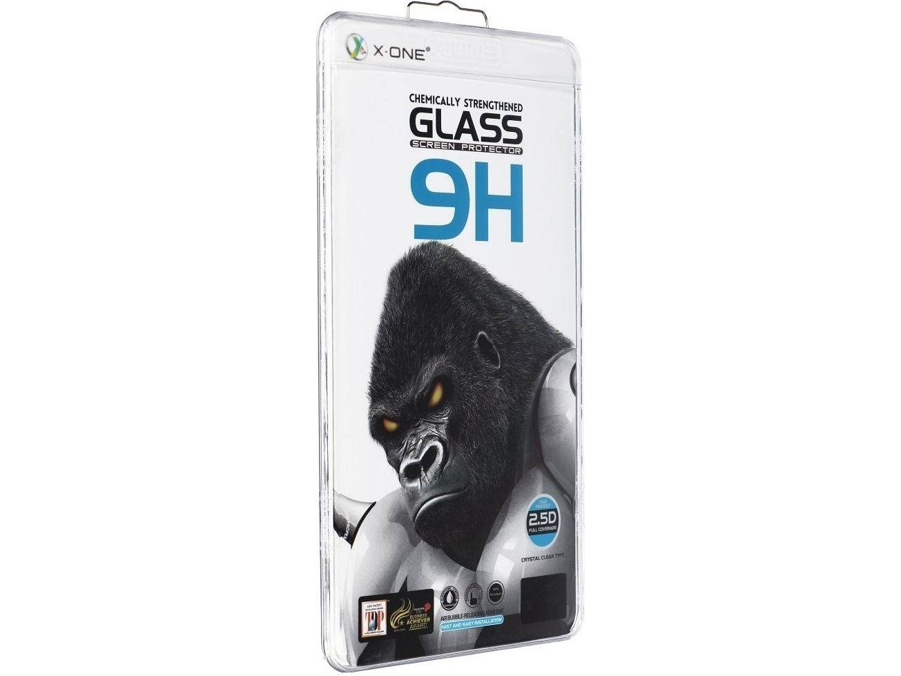X-One Gehärtetes Glas X-One Full Cover Extra Strong Crystal Clear – Für Iphone 14 Pro (Vollflächig) Schwarz