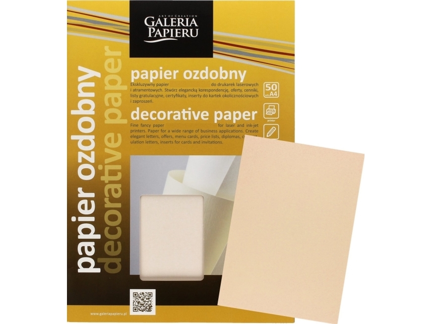 Galeria Papieru Dekorationspapir A4/110G Beige (50)