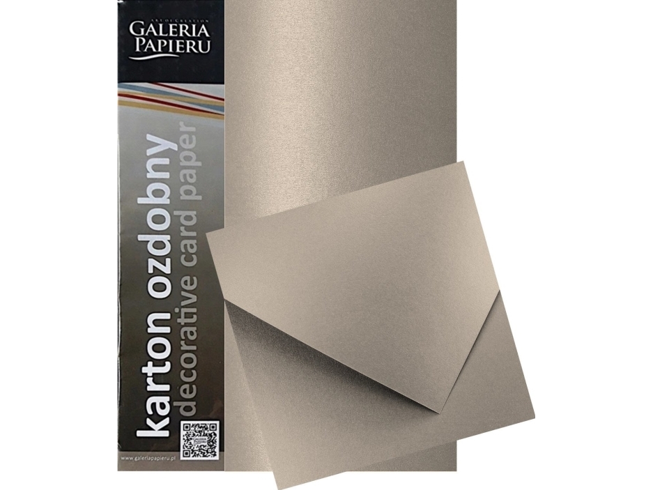 GALLERY PAPER dekorativt karton A4/250g Perlestål sølv (20)