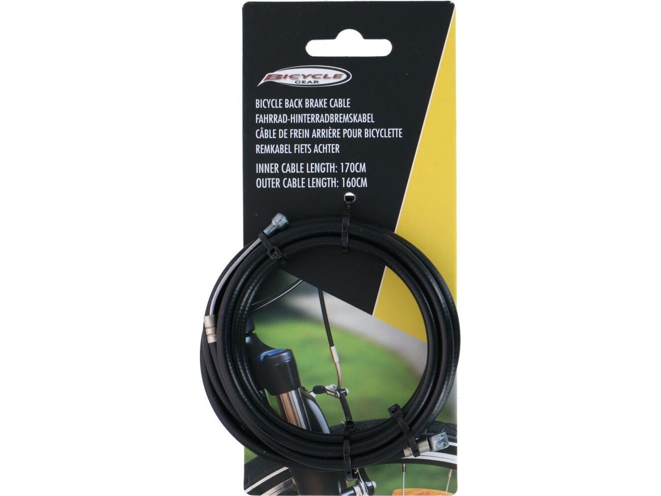 Bicycle Gear bremsekabel med panser bagpå Bicycle Gear