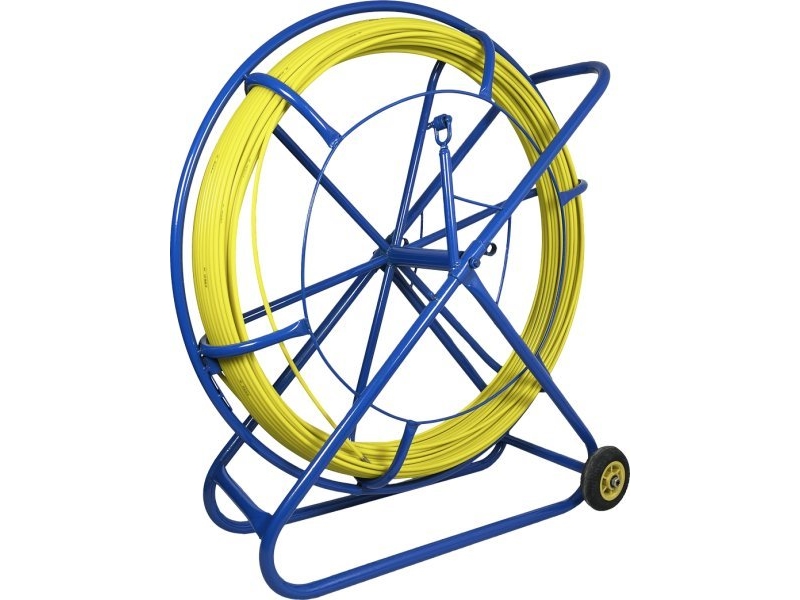 Q-Lantec FRP glasfiberkabel dragpilot Ø11mm, 100m med hjul Q-LANTEC