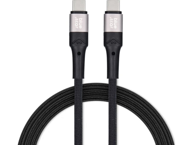 Usb Blue Star-Kabel Usb-C Til Usb-C 2 M Sort