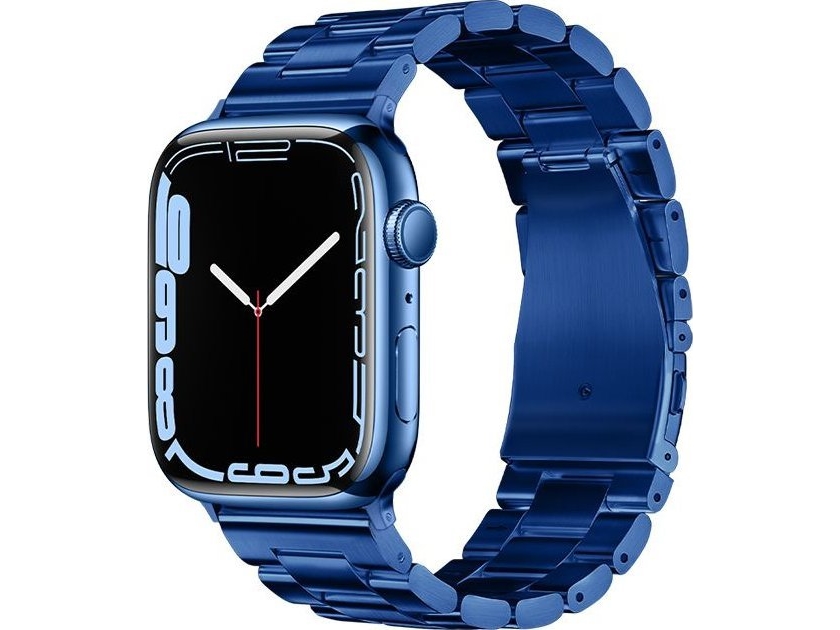 Forcell F-Design Fa10 Urrem Til Apple Watch 42/44/45/49 Mm Blå