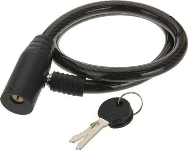 XQMAX SPIRAL CYKELHOLDER 0,8x65CM sort