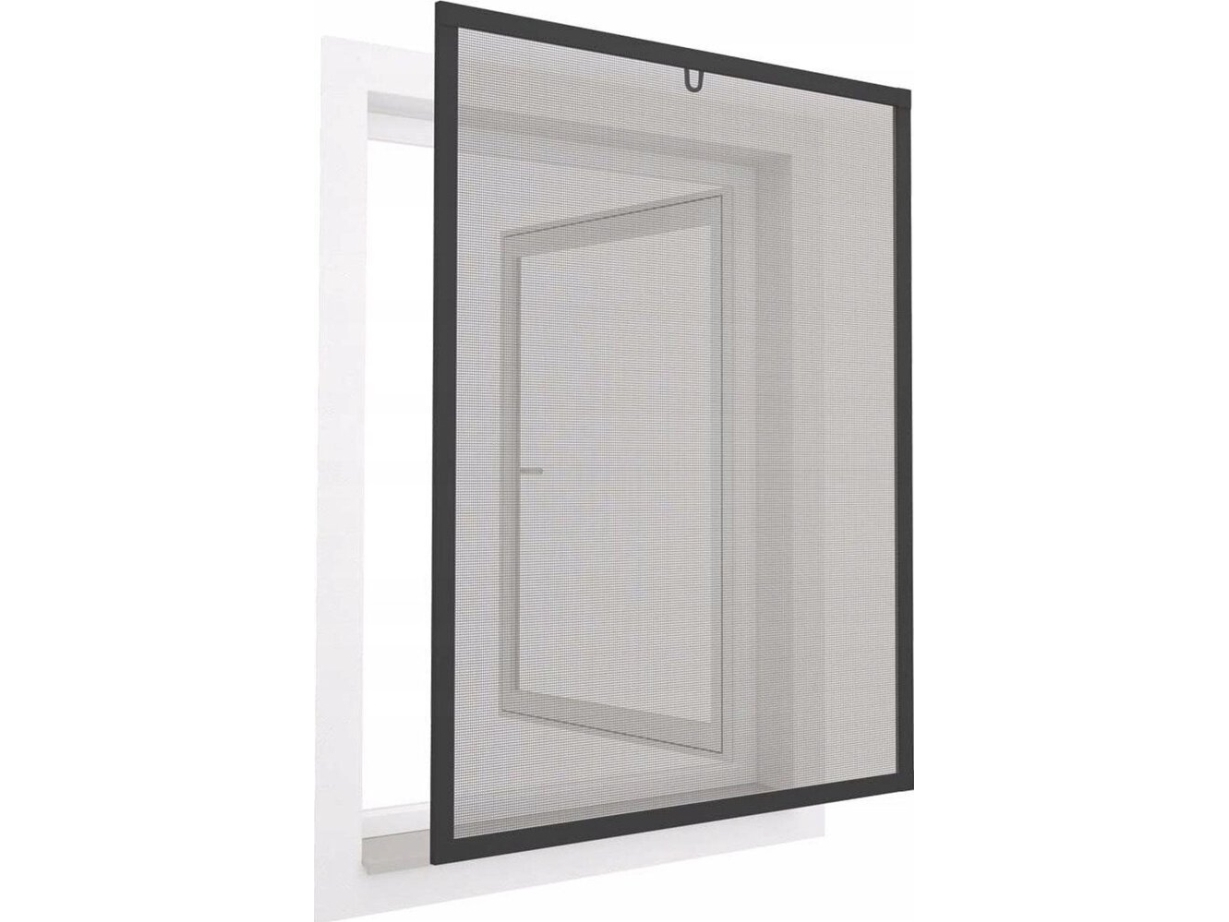 EASY LIFE myggenet til vindue i alu 80x100 cm antracit