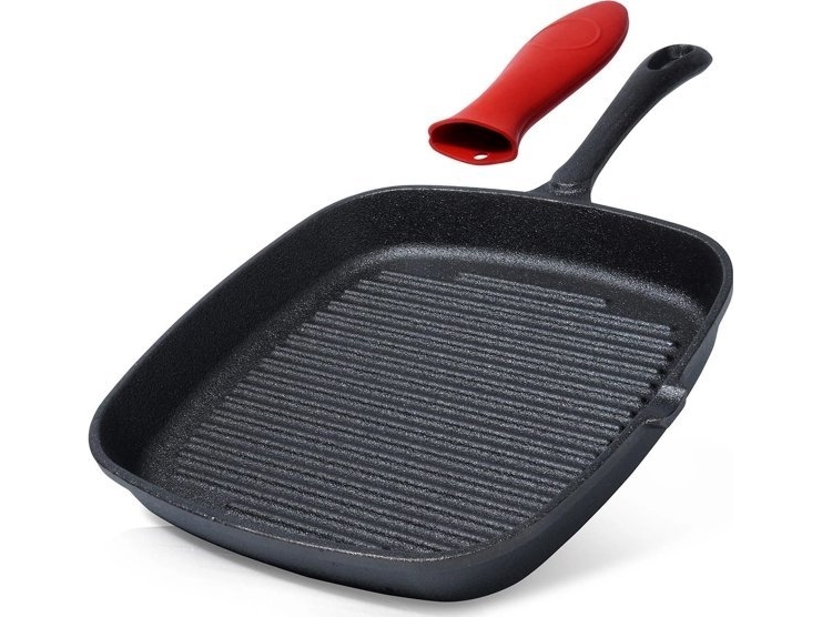 Vilde grillpanna gjutjärn 28cm med silikonbeläggning CAST LINE 199045 | Köksutrustning - Grytor & pannor - Pannor | GameStuff