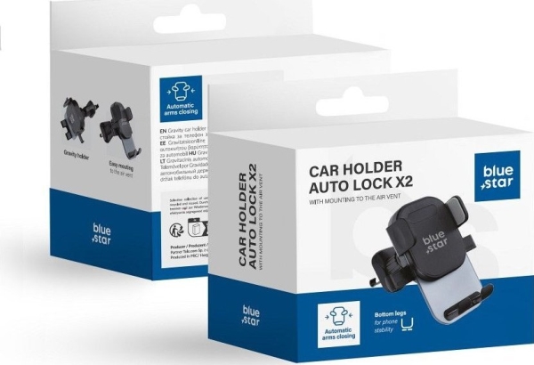 Blue Star Auto-Halterung Auto Lock X2 Für Lüftungsgitter Schwarz