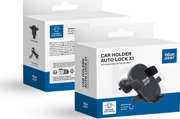 Blue Star Kfz-Halterung Auto Lock X1 Für Lüftung Schwarz