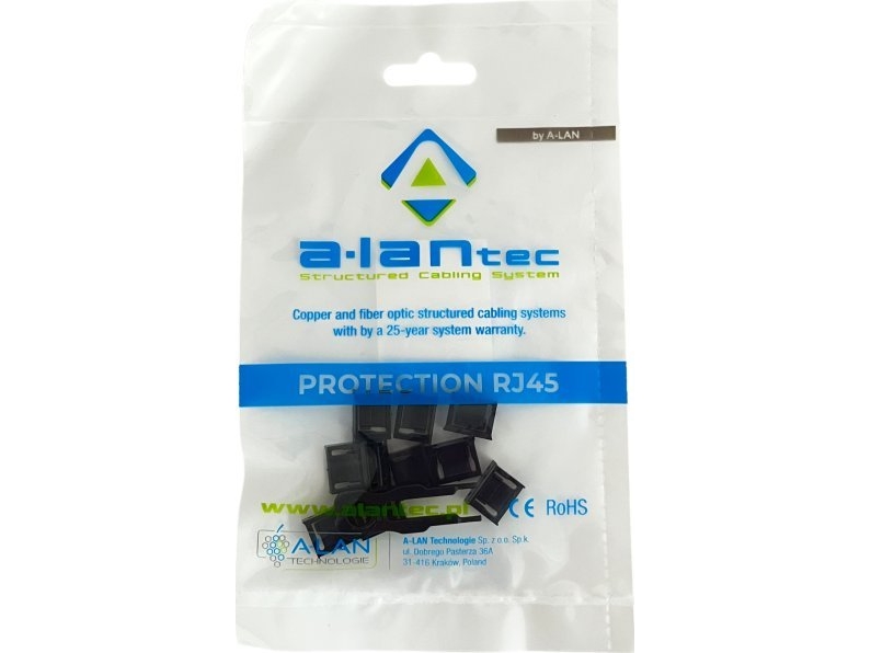 Alantec Usb-Stiklås Mod Uautoriseret Tilslutning, Farve Sort (Pakke Med 10 Stk. + Nøgle) Alantec