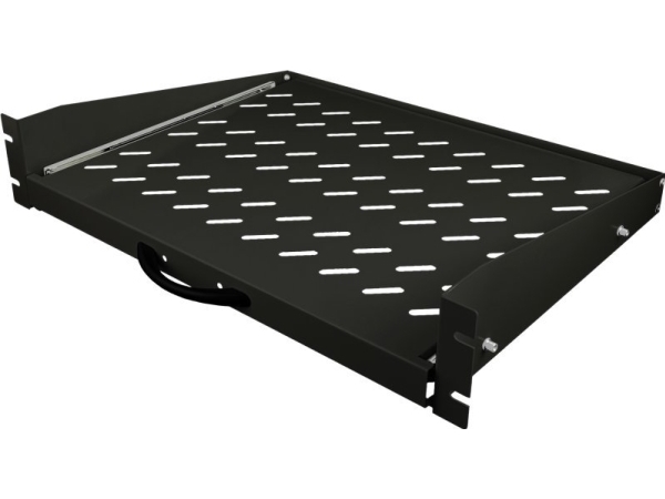 Alantec Auszugsschublade 19" 2U, Tiefe 350 Mm, Schwarz, 4 Befestigungspunkte (Sa-Pw-19-2U-350-4-C)
