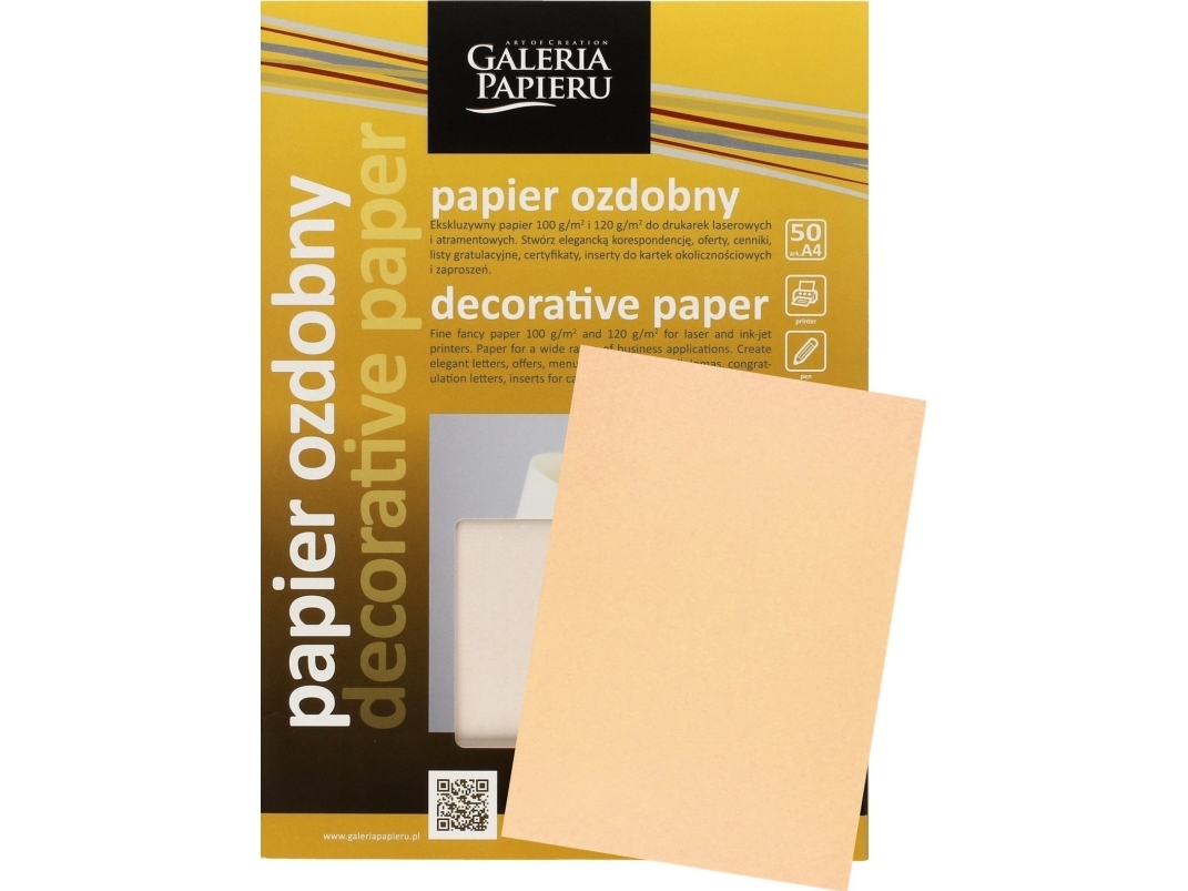 GALLERY PAPER Gallery dekorationspapir A4/120g Nature mørk beige (50 stk.)