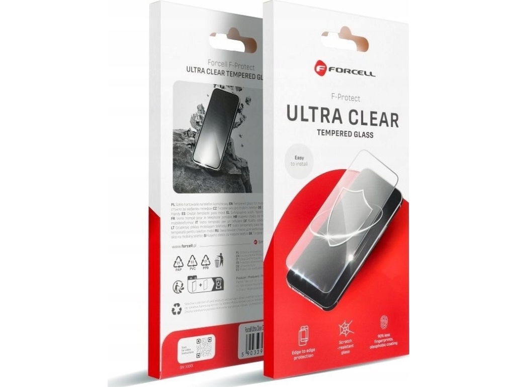 Forcell Hærdet Glas Forcell Ultra Clear Glass Til Samsung Galaxy S22 / S23 – Sort