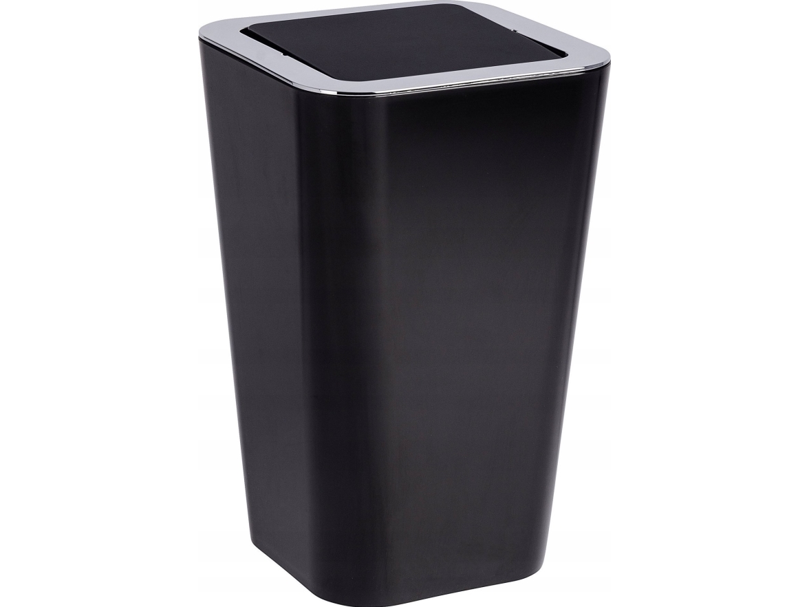 Wenko Candy Schwarz 6L Abfalleimer