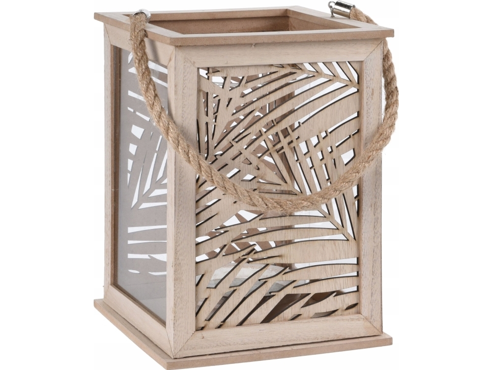Home Styling Collection lantern/lykt LEAF DESIGN - ljuslykta, 18x26 cm | Marin - Säkerhetsutrustning - Lyktor | GameStuff