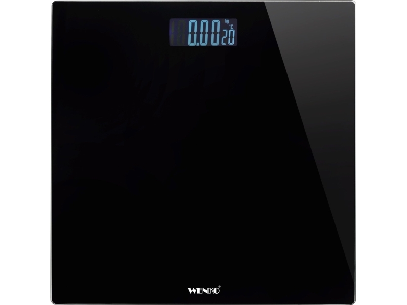 Wenko Led-Badewaage, 28 X 28 Cm, Schwarz, Wenko