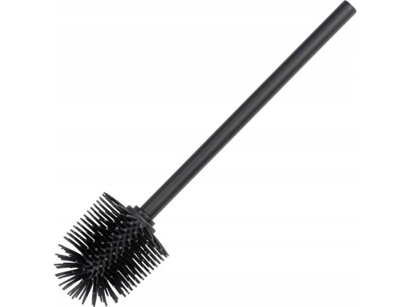 Wenko Toalettborste i silikon, Ø 8 cm, svart, WENKO | VVS Artiklar - Badrum - Tillbehör för toalett | GameStuff