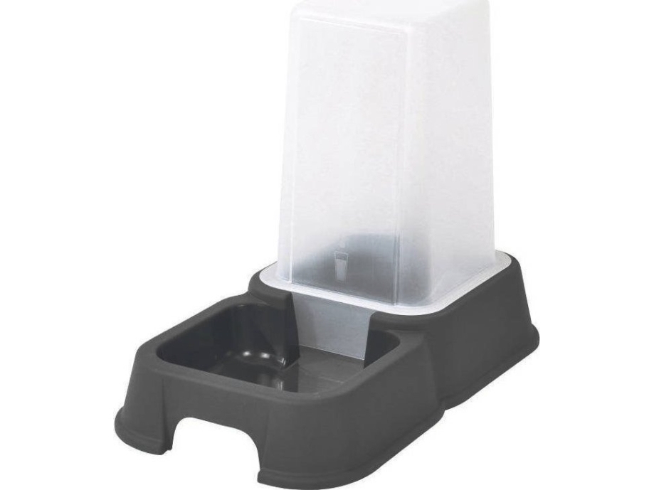 Homea Foder-/Vanddispenser Til Tørfoder Og Vådfoder 1,5 L Grå
