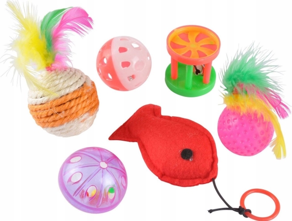 Homea kissan lelut, äänellä, 6 elementtiä