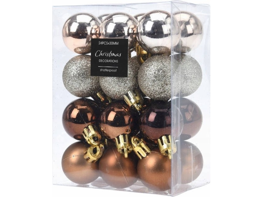 Home Styling Collection Julgranskulor, Ø 3 cm, 24 st | N - A | GameStuff