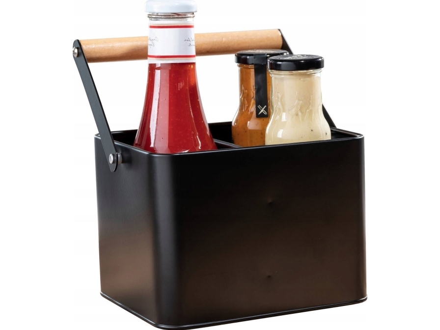 Zeller kökskryddbehållare, 3 fack, med handtag, WENKO | Köksutrustning - Förvaring - förvaringslådor | GameStuff