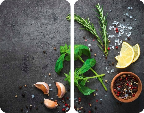 Wenko Herbs Glasschutzplatten Für Herd - 2 Stück, Wenko