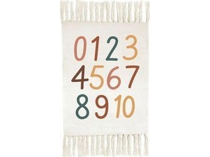 Home Styling Collection barnmatta Bokstäver och siffror med fransar 60 x 90 cm | Baby & barn - Barnrummet - Filtar till barn | GameStuff