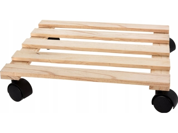 ProGarden Växtkrukhållare på hjul, 28 x 28 cm | Trädgården - Terrass - Trädgårdsmöbler | GameStuff