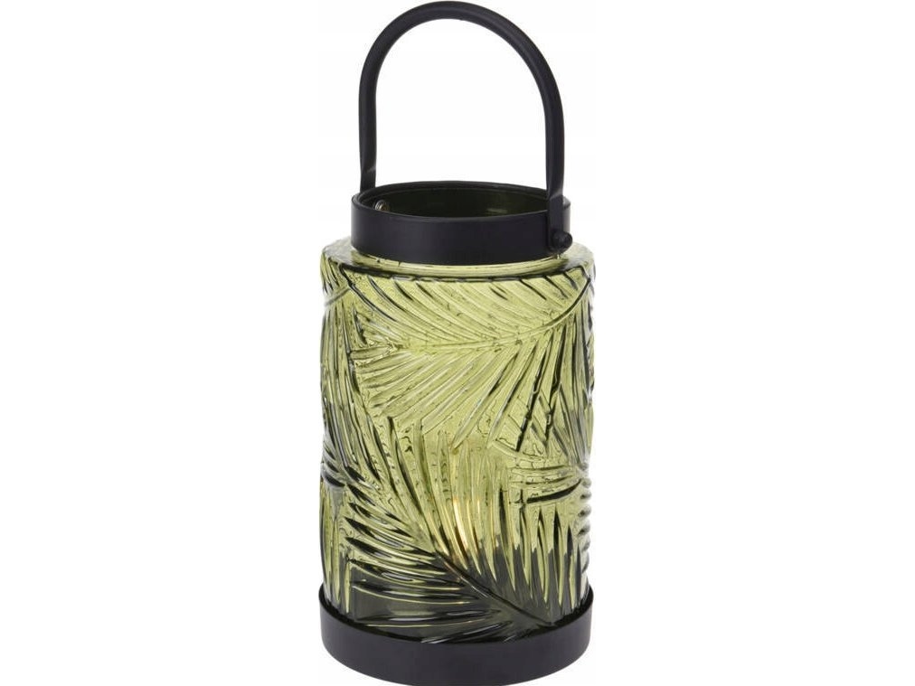 Home Styling Collection LED-lanterne, farvet glas, 26 cm