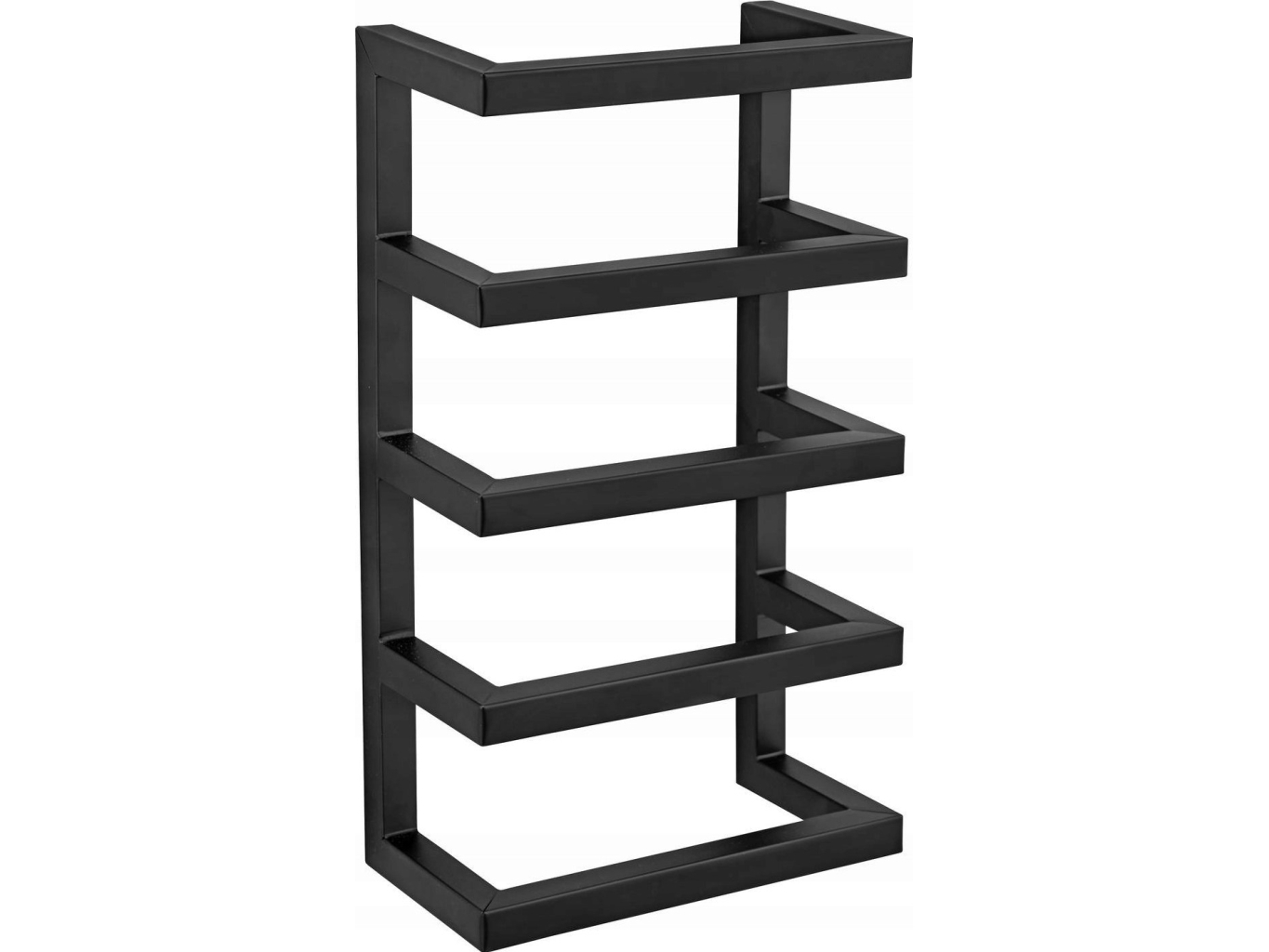 Wenko Lakattu teräs pyyhekuivain, mattamusta, 4 hyllyä, FONDIRO, WENKO