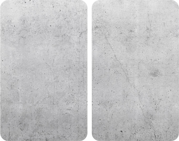 Wenko Glasplattor för spis, 2 st, Betong, WENKO | Bordssättning - Par - Muggar & koppar | GameStuff