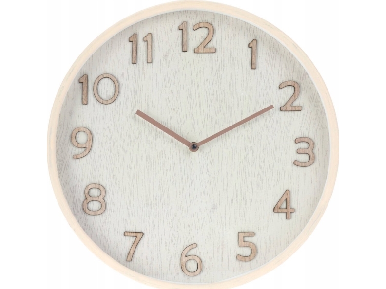 Home Styling Collection Väggklocka i neutrala färger, Ø 38 cm | Möbler - Tillbehör - Väggklockor | GameStuff