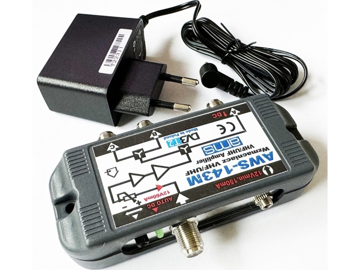 AMS jordbaseret tv-antenneforstærker (AWS-143M)