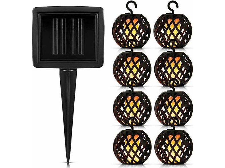 Blow Saulės Sodo Girlianda, 8 Led Šilti Kamuoliukai, Gs-01