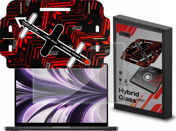 Grizzglass Hybridglass Easy Hybridglas-Filter Für Apple Macbook Air 13" 2022
