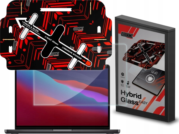Grizzglass Hybridglass Skærmfilter Easy Til Apple Macbook Pro 13" 2020