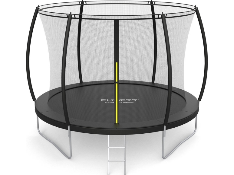 Funfit havetrampolin Premium til børn 252 cm (8FT) med indre net og stige