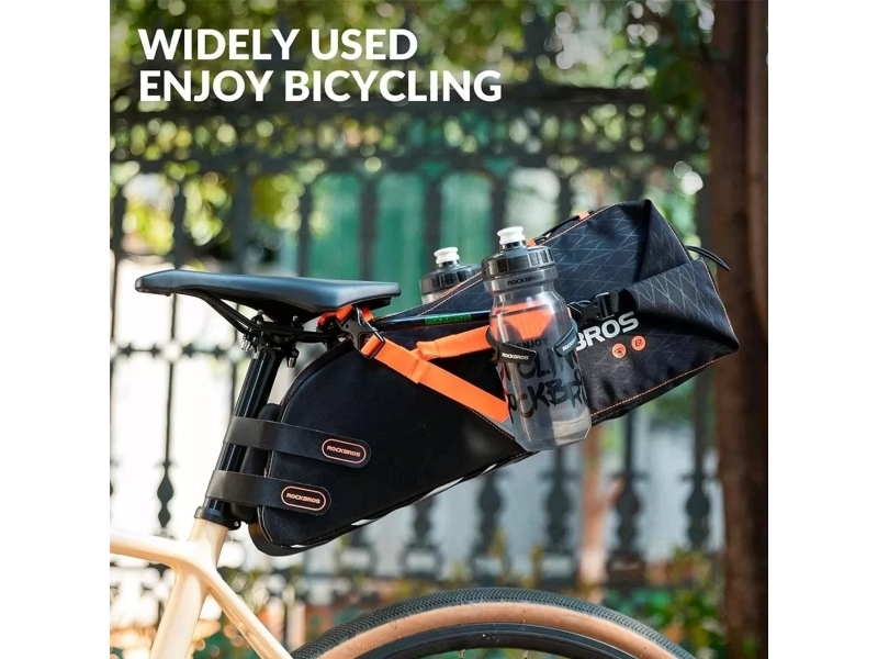 RockBros multi-funktion cykelholder stabilisator til taske under sadlen - sort
