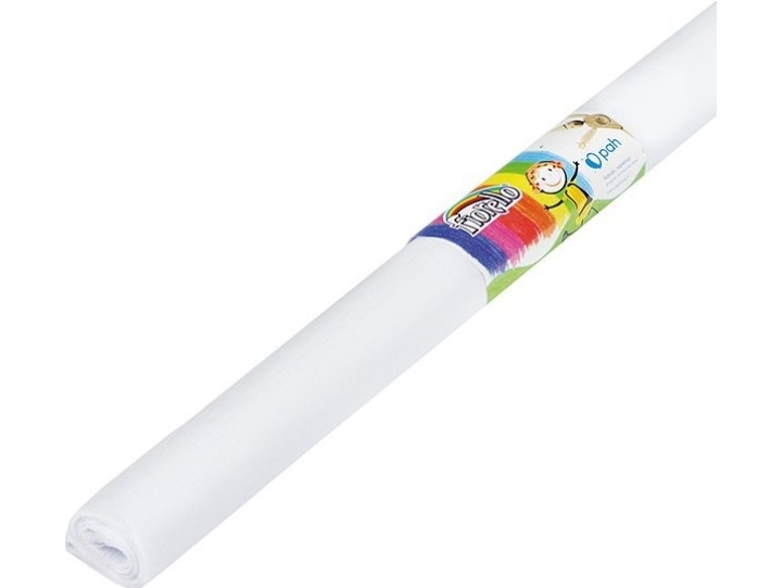 Fiorello krøllet papir/bibula 50x200 cm hvid
