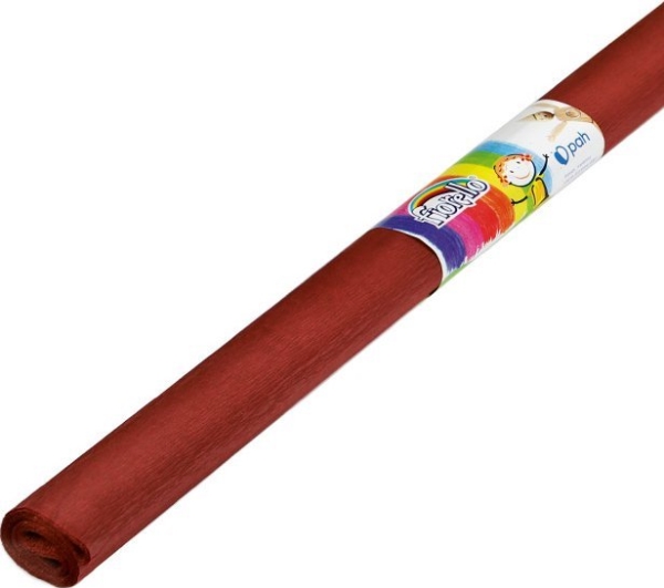 Fiorello krøllet silkepapir 50x200cm brun -